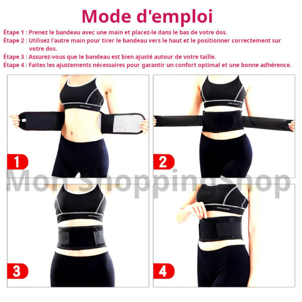 Ceinture magnétique lombaire – Image 3