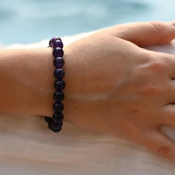 Bracelet Améthyste – La pierre de la spiritualité et de la protection – Image 2