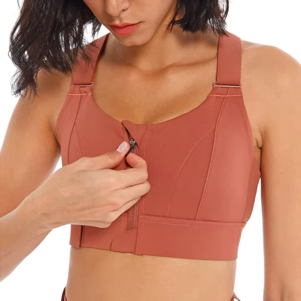 brassière de sport rose